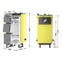 Котел твердотопливный стальной Thermo Alliance Ferrum W V 5.0 FW 14 - 1 фото