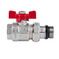Кран американка Icma 3/4" пряма з антипротіканням - 2 фото