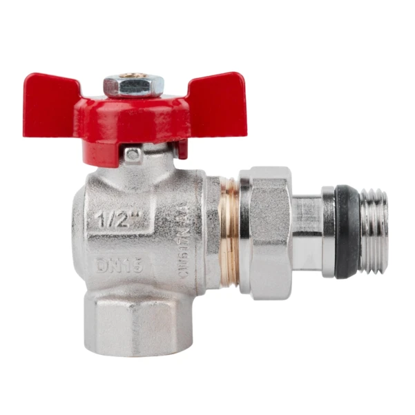 Кран американка Icma 1/2" кутова з антипротіканням - 2 фото
