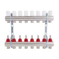 Коллектор с расходомерами Thermo Alliance Standart 1" 8 выходов SD235W8