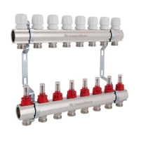 Колектор з витратомірами Thermo Alliance Standart 1" 8 виходів SD235W8 - 2 фото
