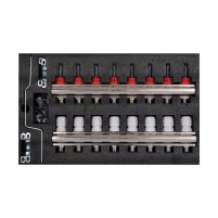 Колектор з витратомірами Thermo Alliance Standart 1" 8 виходів SD235W8 - 9 фото