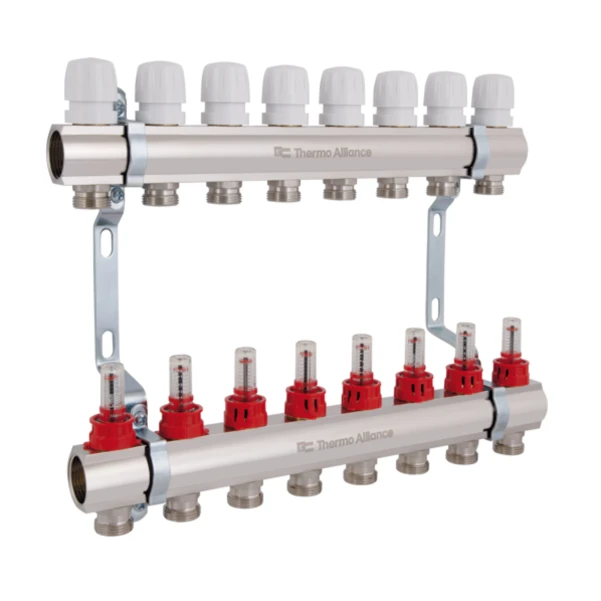 Колектор з витратомірами Thermo Alliance Standart 1" 8 виходів SD235W8 - 2 фото