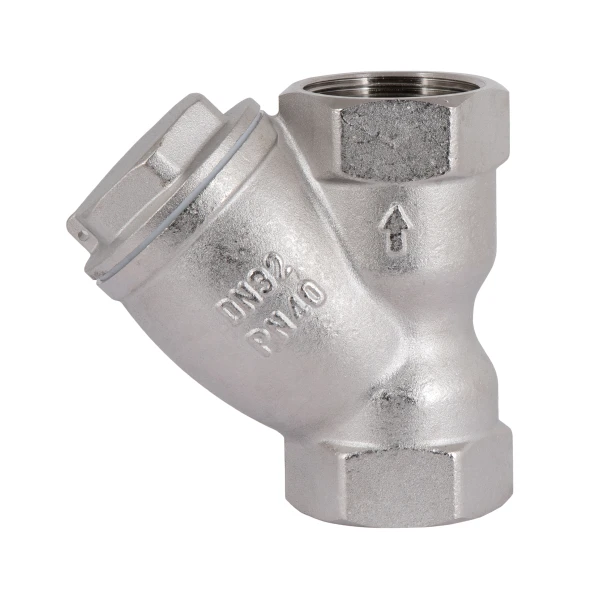 Фильтр грубой очистки Thermo Alliance Forte 1 1/4"ВВ никель для воды косой TAF124W32 - 4 фото