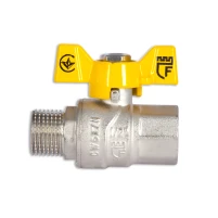 Кран кульовий Thermo Alliance Forte 1/2" ВЗ для газа (метелик) SF607G15 - 3 фото