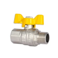 Кран кульовий Thermo Alliance Forte 1/2" ВЗ для газа (метелик) SF607G15 - 5 фото