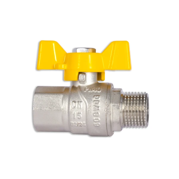 Кран кульовий Thermo Alliance Forte 1/2" ВЗ для газа (метелик) SF607G15 - 4 фото