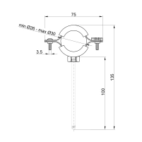 Хомут Thermo Alliance Forte 3/4" (D26-30 мм) SF10020 - 1 фото