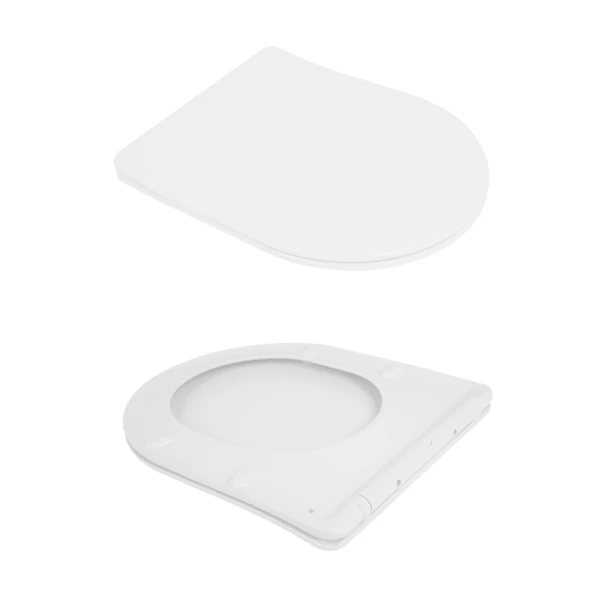 Унитаз подвесной Qtap Jay безободковый Ultra Quiet с сиденьем Soft-close QT07335177W - 7 фото