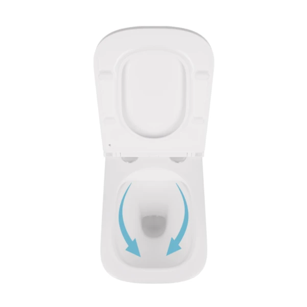 Унитаз подвесной Qtap Tern безободковый с сиденьем Soft-close QT1733052ERW - 5 фото