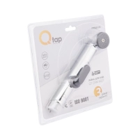 Лейка для гигиенического душа Qtap Rucni округлая QTCRMA021 Chrome/Grey - 2 фото