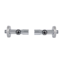 Комплект кранов SD Forte 1/2" НР для полотенцесушителя угловой SF395W15 - 3 фото