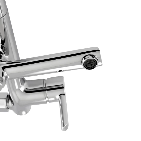 Душевая система универсальная Qtap Grand на три потребителя (с изливом) QTGRACRM1004 Chrome - 4 фото