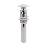 Донный клапан для раковины Qtap PU02O 225х70х70 White с переливом