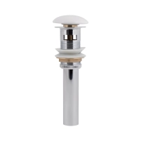 Донный клапан для раковины Qtap PU02O 225х70х70 White с переливом - 2 фото