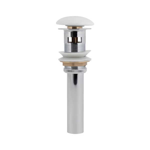 Донный клапан для раковины Qtap PU02O 225х70х70 White с переливом - 2 фото