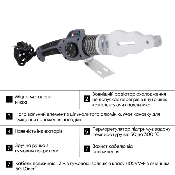 Паяльник для PPR Ø20-63 (механический), 1500 Вт Thermo Alliance BASE-101 - 2 фото
