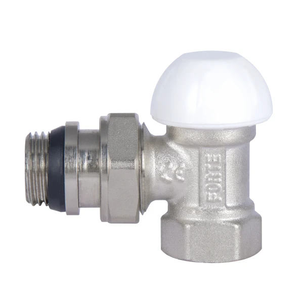 Кран радіаторний Thermo Alliance Standart Powerful 1/2" з антипротіканням кутовий SF233W15 - 3 фото