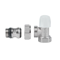 Кран радиаторный Icma 1/2" с антипротечкой угловой без ручки №805+940 - 3 фото