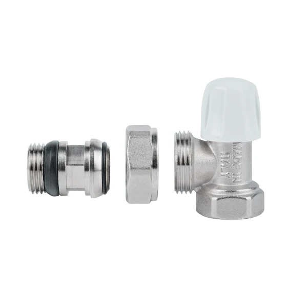 Кран радиаторный Icma 1/2" с антипротечкой угловой без ручки №805+940 - 3 фото