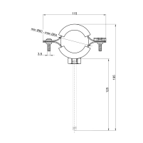 Хомут Thermo Alliance Forte  2" (D60-64 мм) SF10050 - 1 фото