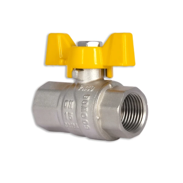 Кран кульовий Thermo Alliance Forte 1/2" ВР для газа (метелик) SF602G15 - 5 фото