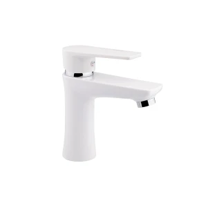 Змішувач для раковини низький 35W 001, White (k35) BRIN35W001 Brinex
