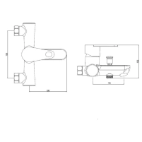 Змішувач для ванни Brinex 37W 006 - 1 фото