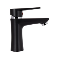 Змішувач для раковини низький 35B 001, Black (k35) BRIN35B001 Brinex - 3 фото