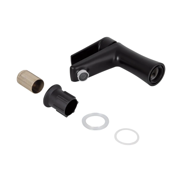 Змішувач для раковини низький 35B 001, Black (k35) BRIN35B001 Brinex - 6 фото