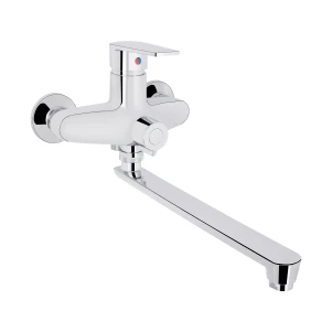 Змішувач для ванни 35C 005, Chrome (k35) з довгим поворотним виливом BRIN35C005 Brinex