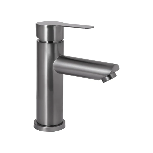 Змішувач для раковини низький Pure 001F, Graphite (k35) BRIPUR001FGRP Brinex