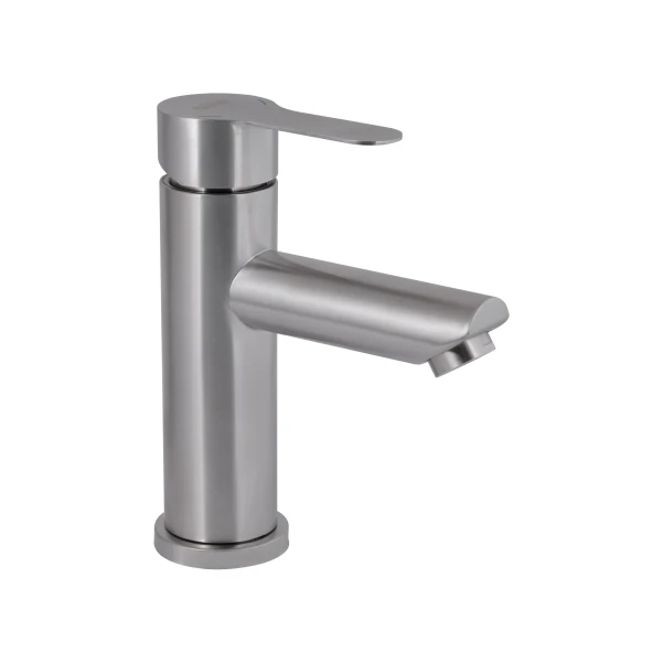 Змішувач для раковини низький Pure 001F, Nickel (k35) BRIPUR001FNKL Brinex