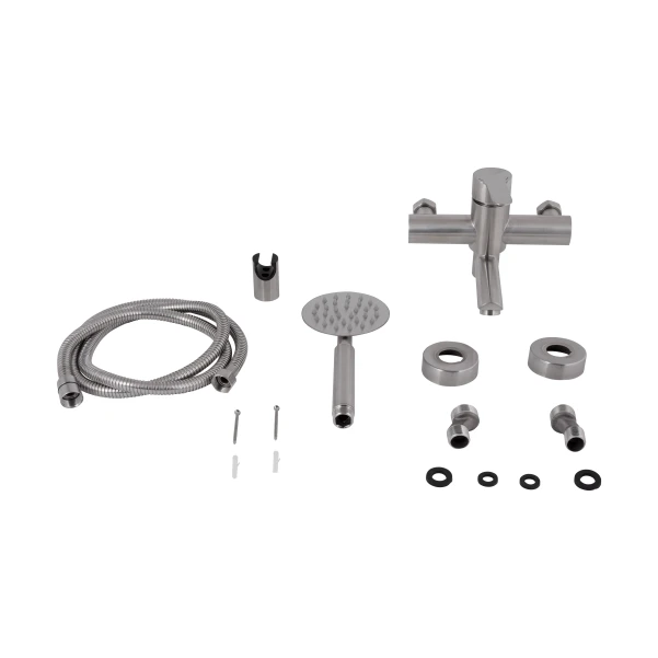 Змішувач для ванни Pure 006, Nickel (k35) BRIPUR006NKL Brinex - 5 фото