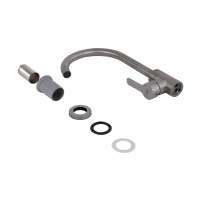 Змішувач для кухні Pure 015F, Nickel (k35) Brinex - 4 фото