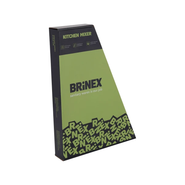 Змішувач для кухні Pure 015F, Nickel (k35) Brinex - 5 фото