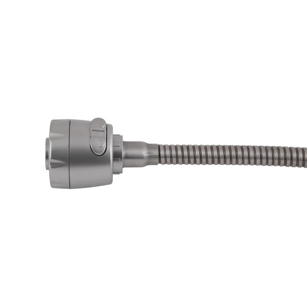 Змішувач для кухні Brinex Pure 015F41 з гнучким виливом Nickel - 3 фото