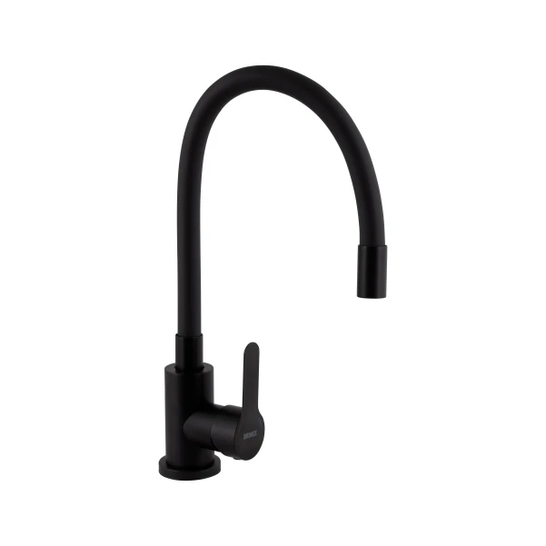 Змішувач для кухні Pure 015F3, Matt Black (k35) з гнучким виливом BRIPUR015F3BLM Brinex