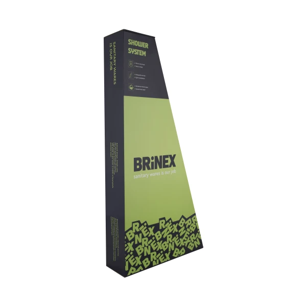 Душова система універсальна Brinex Pure 1030 на 3 споживача Nickel - 9 фото