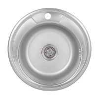 Кухонна мийка Brinex 490-A 0,6 мм Satin