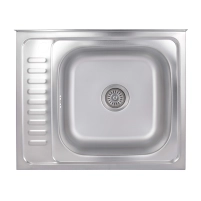 Кухонна мийка Brinex 6050-R 0,6 мм Satin