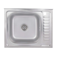 Мийка для кухні накладна 6050-L, Satin 0,6 мм BRIN6050LSAT06 Brinex