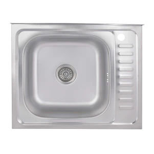 Кухонна мийка Brinex 6050-L 0,6 мм Satin