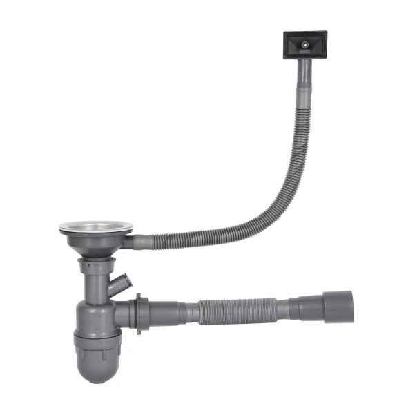 Мийка для кухні накладна 6050-L, Satin 0,6 мм BRIN6050LSAT06 Brinex - 7 фото