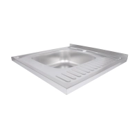 Мийка для кухні накладна 6060-L, Satin 0,6 мм BRIN6060LSAT06 Brinex - 2 фото