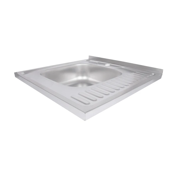 Мийка для кухні накладна 6060-L, Satin 0,6 мм BRIN6060LSAT06 Brinex - 2 фото