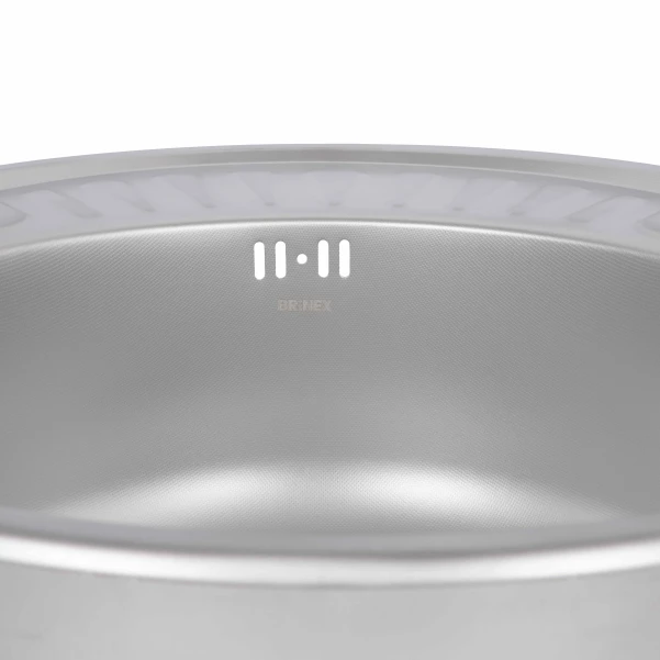 Кухонна мийка Brinex 5745 0,8 мм Micro Decor - 6 фото