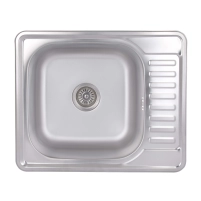 Кухонна мийка Brinex 5848 0,8 мм Satin