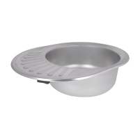 Кухонна мийка Brinex 5745 0,8 мм Satin - 3 фото