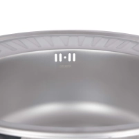 Кухонна мийка Brinex 5745 0,8 мм Satin - 6 фото
